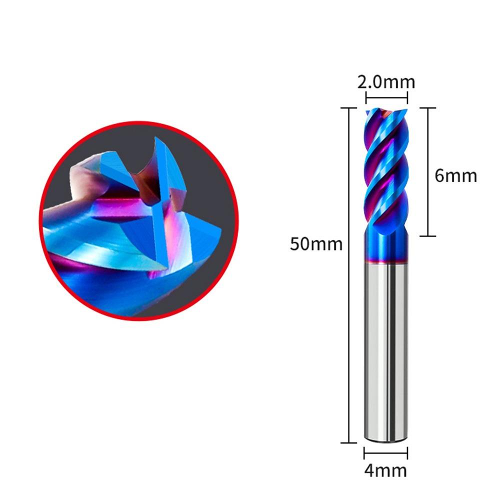 Tungsten Steel End Mill 4 Flutes Milling Cutter New CNC Cutting Tools