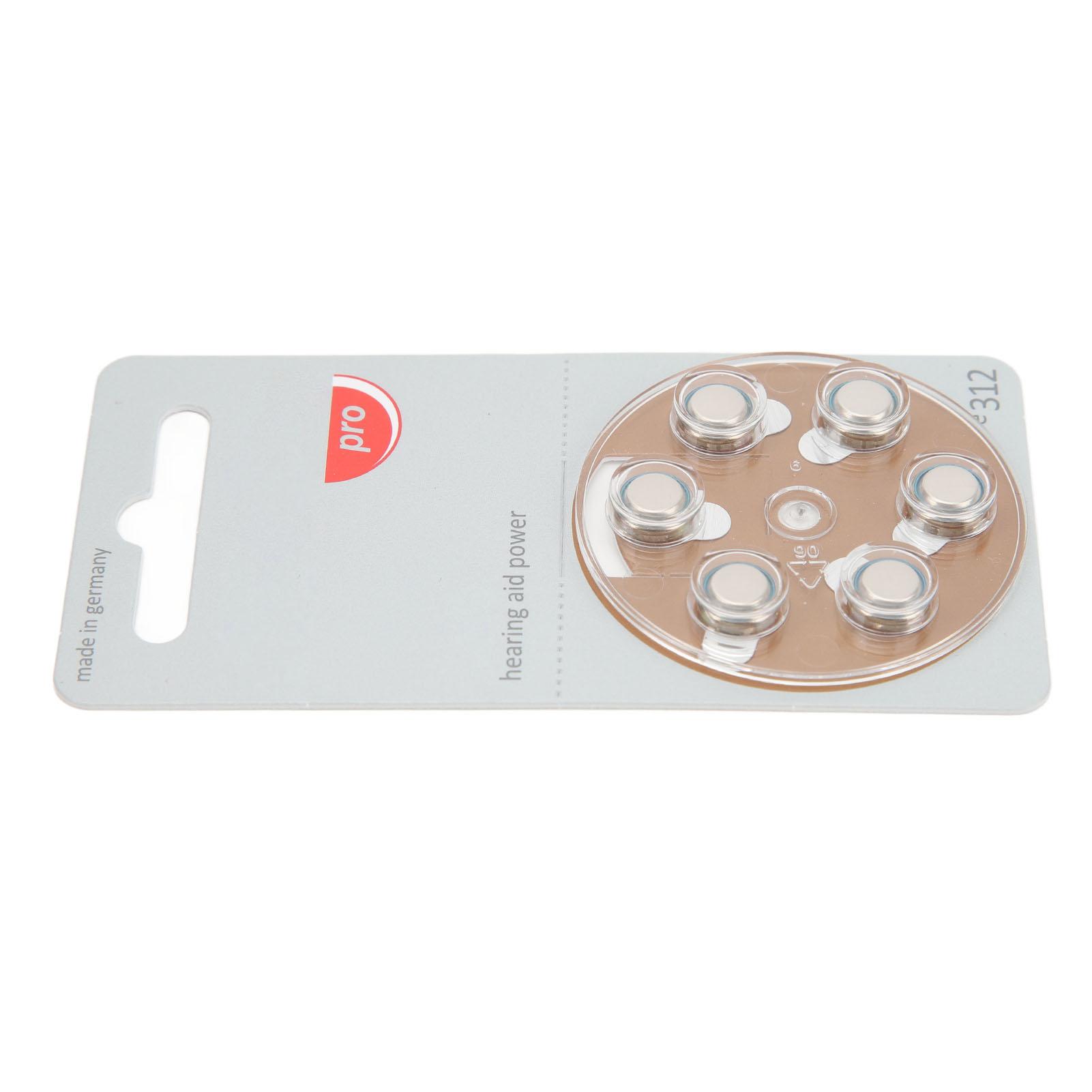 

60 шт. долговечные батарейки для звукового аппарата, цинково-воздушные батарейки для слухового аппарата за ухом e312