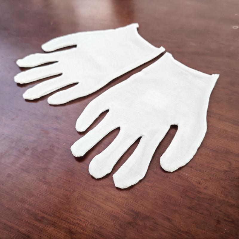 Pure White Cotton Gloves - Elastic, Sweat-Absorbing, Suitable for Etiquette, Performance, and Everyday Use for Men and Women. 28RY Ultra-thin Elastic Model