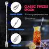 Stainless Steel Cocktail Muddler and Mixing Spoon Home Bar Tool Set - Create Delicious Mojitos and Other Fruit Based Drinks