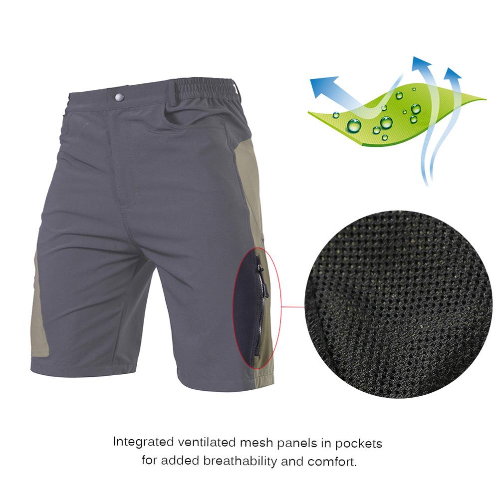 TOMSHOO Men s Baggy Cycle Shorts Breathable Loose Fit Outdoor Sports MTB Cycle Running Shorts