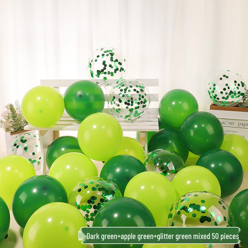 Retro Olive Green Forest Theme Graduation and Birthday Balloon Arrangement