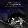 QKZ AKX HIFI Heavy Bass Transparent Earphones IEM Monitor Level 3.5mm In-Ear Music Headphone Dynamic With Mic Wired Headset DMX