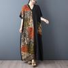 Short Sleeve Oversized Cotton Vintage Floral New In Dresses for Women Casual Loose Maxi Long Summer Dress