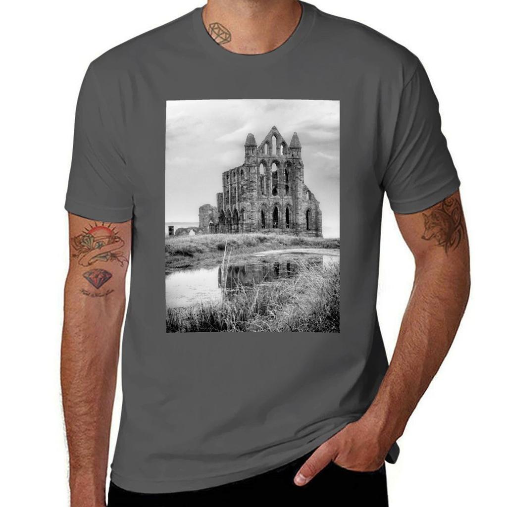 Whitby Abbey North Yorkshire Art Tshirt Quick Dry Sports Short Sleeve Tee