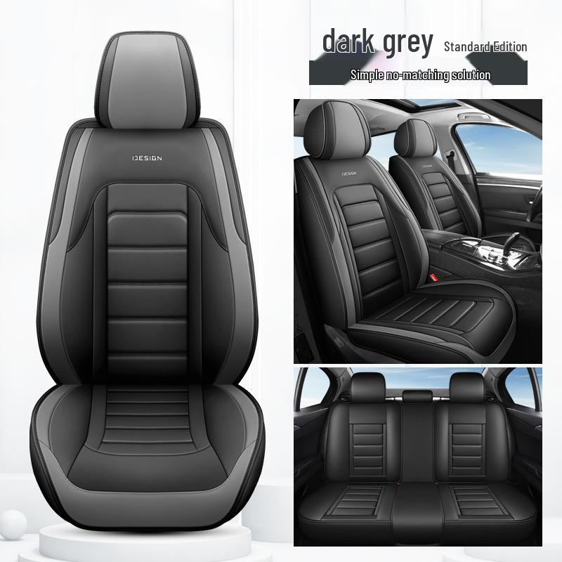 All-Season Leather Car Seat Covers & Cushions with Full Coverage
