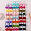 24Pcs/Set Solid Double Plush Ball Elastic Hairbands for Kids Girls Hair Ropes Ties Ponytail Headwear Hair Accessories Gift