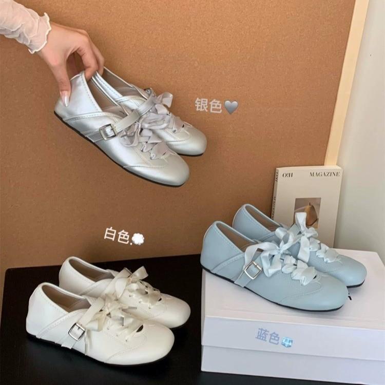 Fashion Women Flats Bow Ballet Dance Mary Jane Shoes Summer Autumn Girls Sandals Fashion New Dress Designer Casual Shallow Footwear
