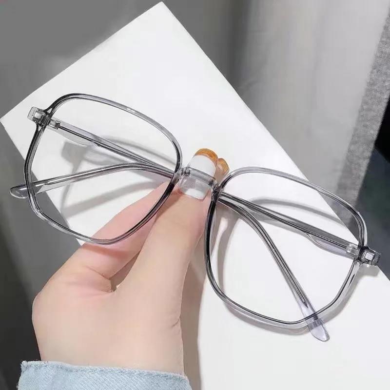 Fashion Anti Blue Light Glasses Big Square Transparent Frame Women Men Computer Gaming Eye Protection Eyewear Spectacles