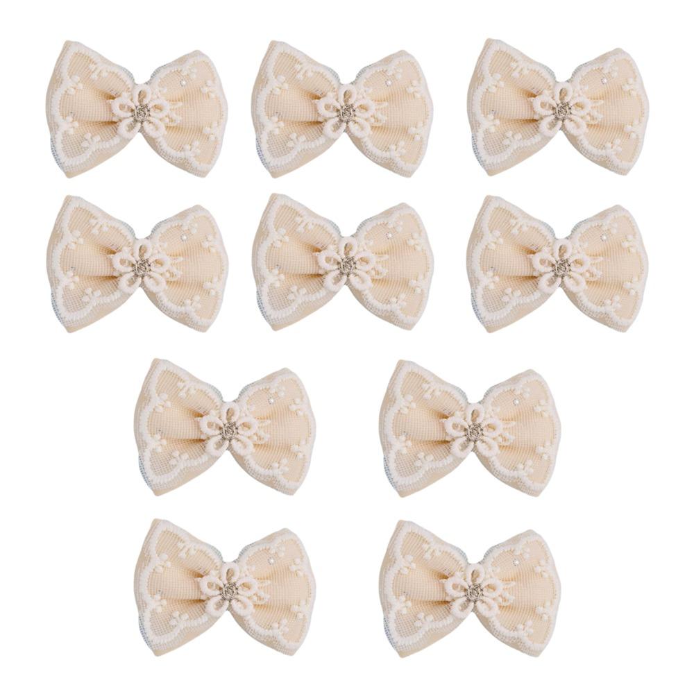 Sewing Decor Lace Mesh Bowknot Wedding Decoration Flower Bow Applique Children's Pantyhose