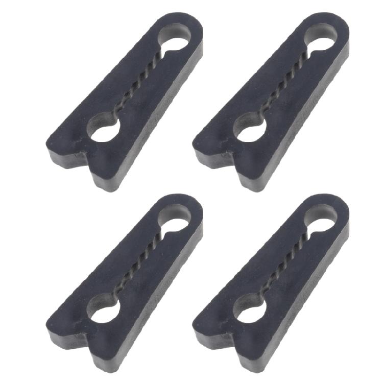 

4Pcs Universal Car Door Lock Covers Silicone Bumpers Reduce Collision Noise Door Lock Buffer Simple Setup чорний