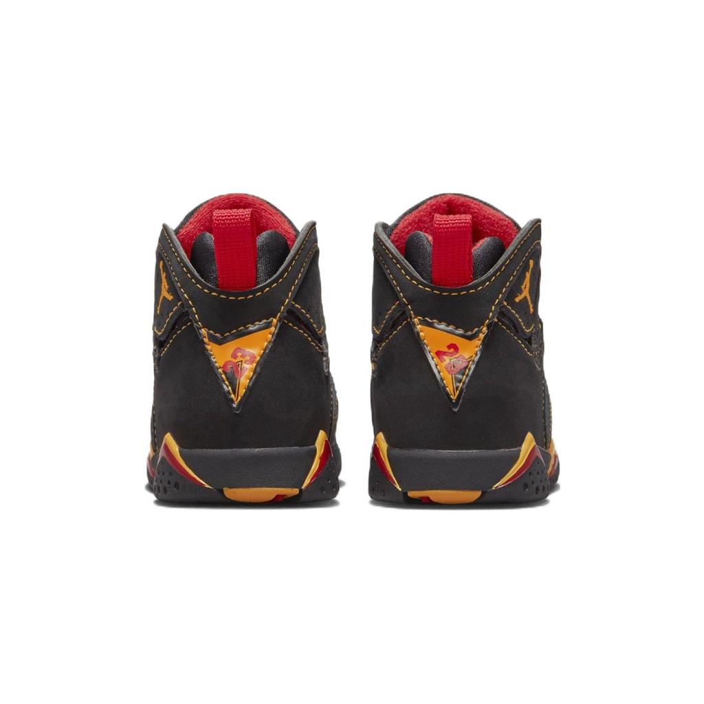 Air Jordan 7 Retro TD Citrus 2022 Baby Sneakers Black Varsity-Red DJ2776-081