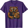 Funny Football Bear Game Day Vintage Shirt Fans T-Shirt