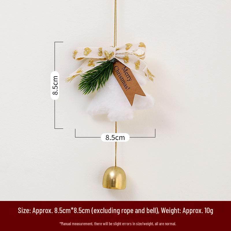 Christmas Bell Ornament: Tree Pendant, Doorbell, Car Wind Chime & Gift