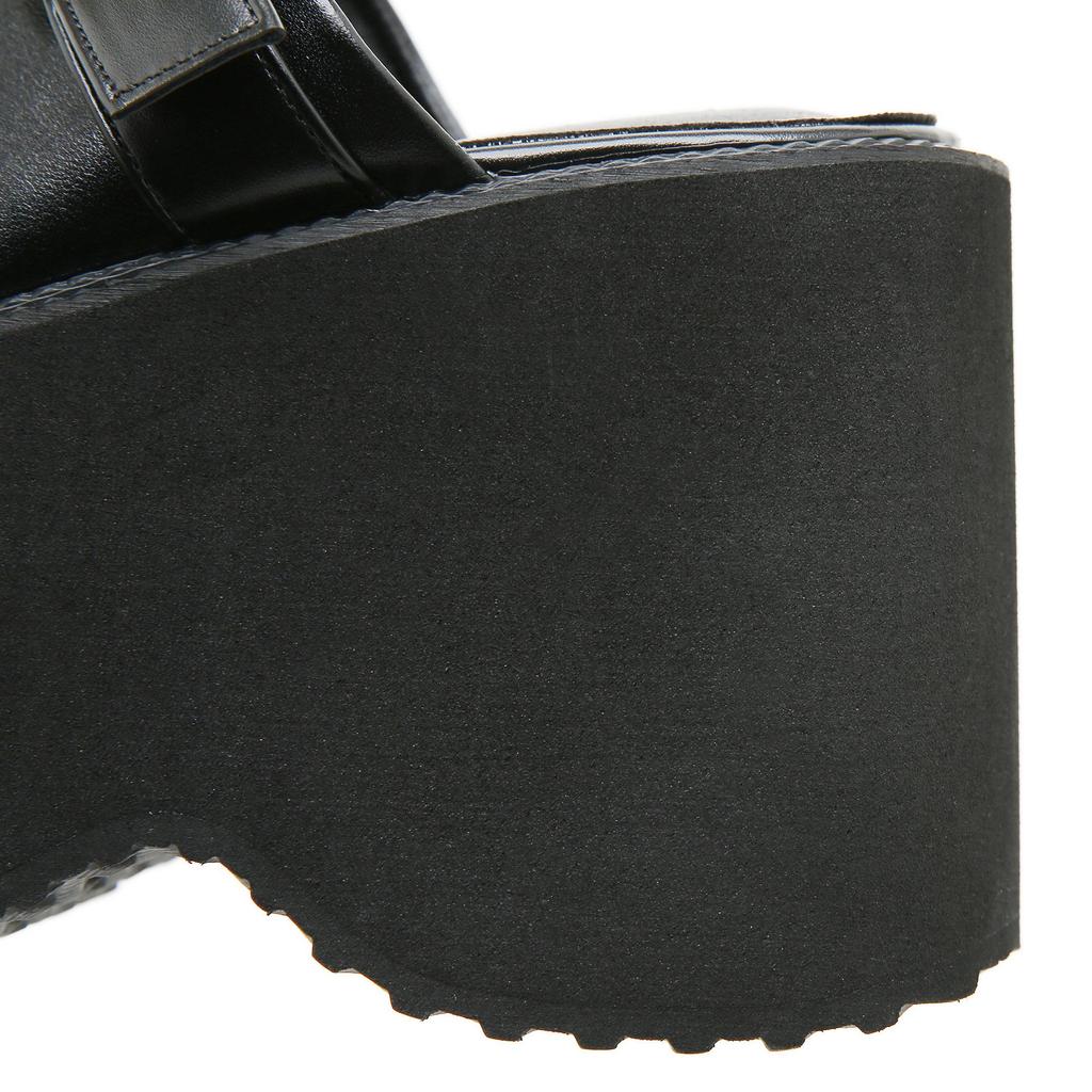 Wedges mules shoes Women high heel pumps Fashion slipper sandals platform casual outdoor comfortable Square toe Summer shoes
