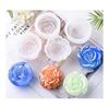 3D 3D Flower Rose Silicone Mold Epoxy Resin UV Resin Mold DIY Mold Set of 4 Flowers Plaster Handmade Soap Candle Resin Clay Silicone Mold Silicone