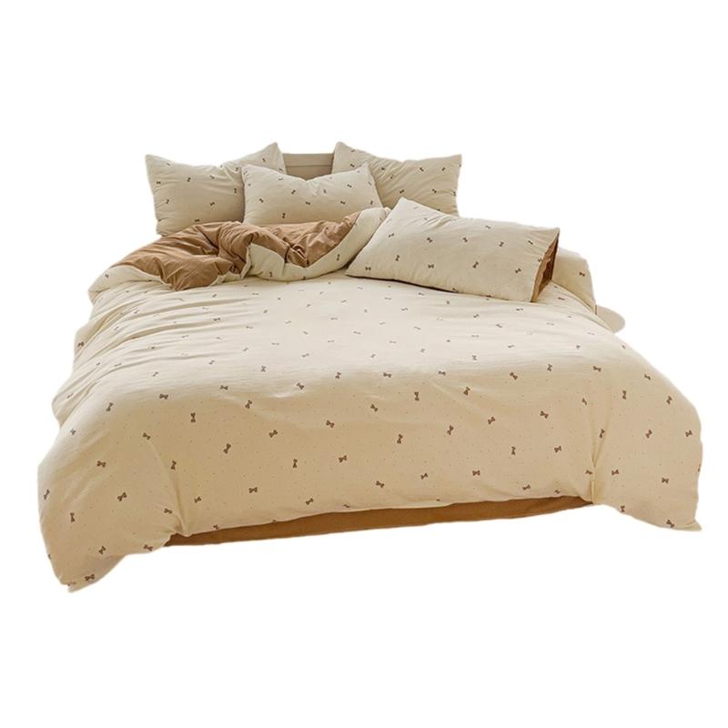 Sturdy Cotton Nursery Bedding Collection 4 Pieces Set for Kids Room Toddler Bed