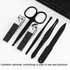 6 PCS Professional Nail Clipper Set - Premium Stainless Steel Manicure Tools for Precise Trimming, Portable Case for Home/Travel