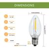 Accessory Cord with 5 PCS C7 LED Night Light Bulbs, E12 Base, 1 Pack