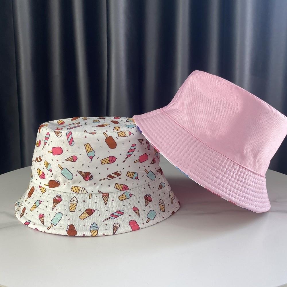 Thin Fisherman Cap Double Sided Outdoor Kid Sun Hat Cute Baby Bucket Hat