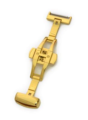 Cassis Watch Strap PBF Mirror Finish 18mm Gold with Replacement Tool CAYGM018 [CASSIS] D-Buckle D-BUCKLE