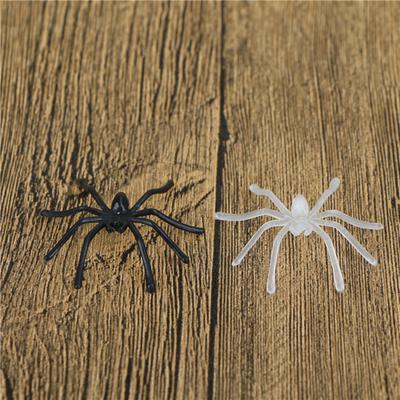 Lots 30Pcs Halloween Plastic Black Spider Joking Toys Decoration Realistic Prop