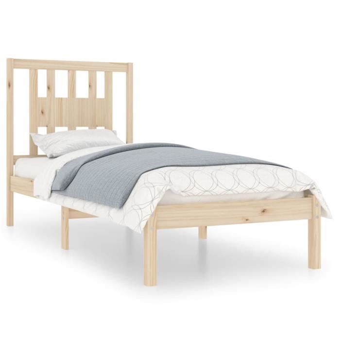 VidaXL Bed Frames Solid Wood 90x190 Cm Single 3104028