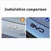 Car Front Emblem Blackening Badge Decal Black Modification Sticker Fit For BYD SEAl EV 2023 2024 2025 2026