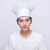 Dámská prodyšná kuchařská čepice s výšivkou loga pro kuchyni, catering a obchod s mléčným čajem