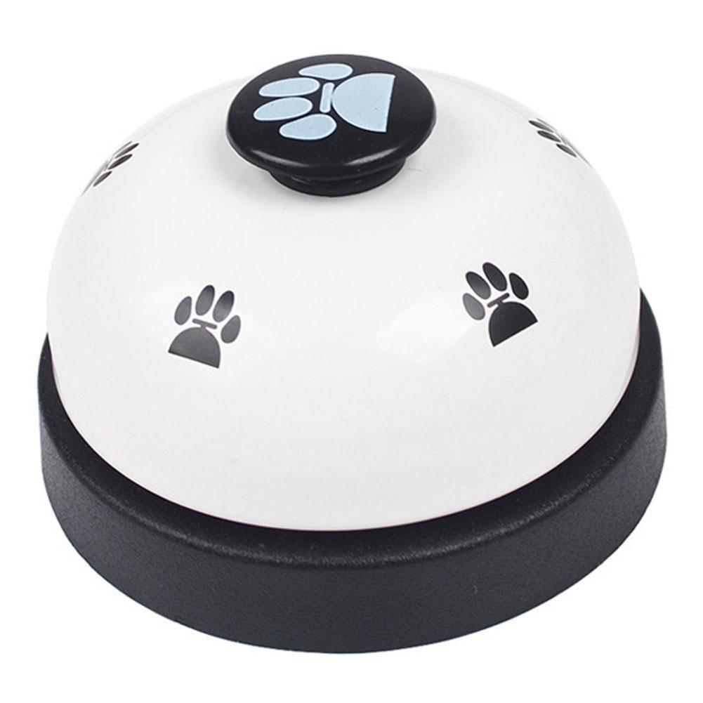 New Pet Toy Training Bell (white (white + Black Button))