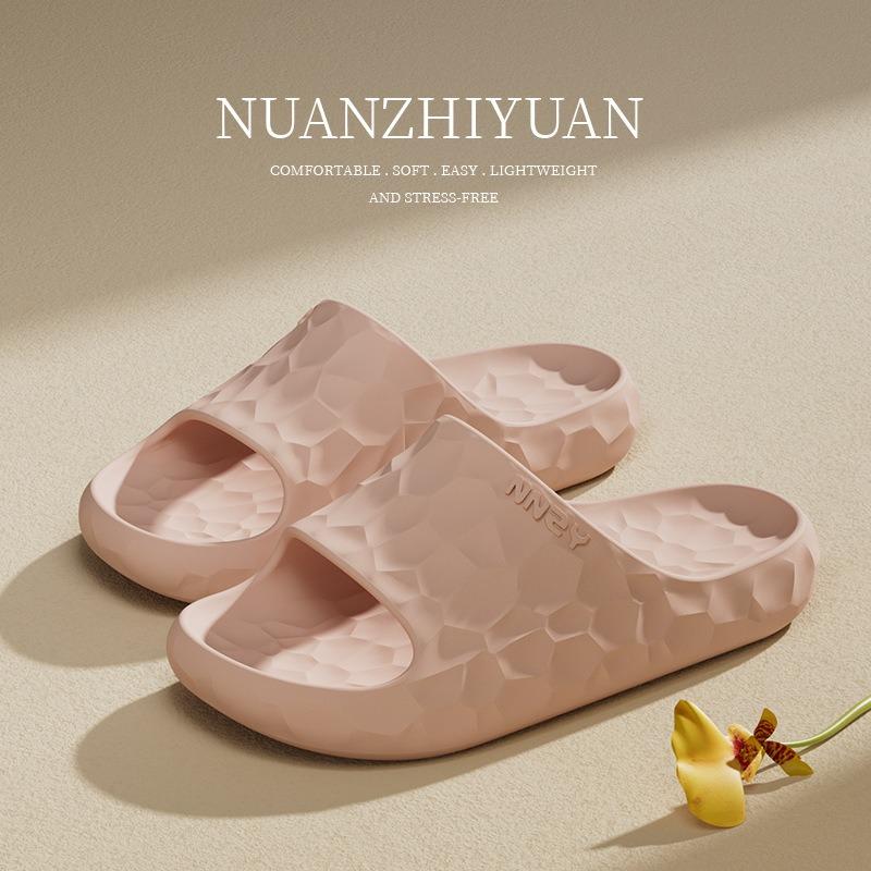 

Тапочки с теплым краем женские летние новые домашние комнатные ванные банные нескользящие парные прохладные тапочки мужские 40-41 розовый