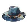 Los Angeles Western Cowboy Top Hat Fashion Color Matching Jazz Hat Peach Heart Retro Stage Catwalk Performance Stage Hat