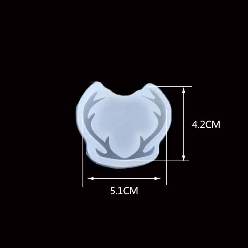1pcs Deer and antlers Liquid silicone mold DIY resin jewelry pendant necklace pendant lanugo mold resin molds for jewelry