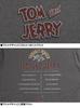 One Colors TOM AND JERRY Men's Short Sleeve T-Shirt with Pigment Print, Crew Neck, Size 4L, Ivory (27)