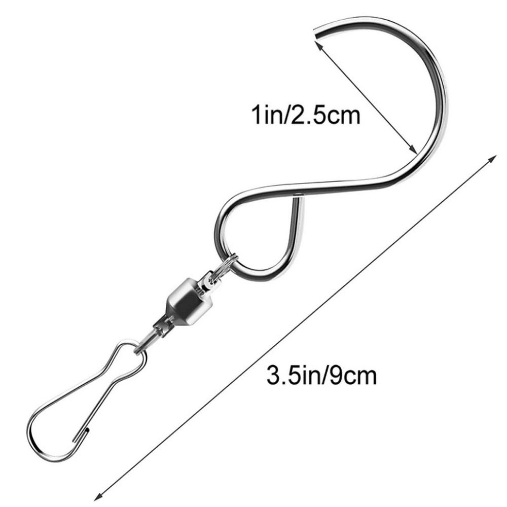 Garden For Wind Chimes Bird Feeder Plants Pot Solar Light Hanger Clip Swivel Hook Hanging Hook