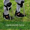 Ergonomic Garlic Picker & Kneeling Pad: Mobile Garden Work Bench To Relieve Knee Pressure