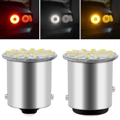 12V Motorcycle Car Turn Signal Light BA15S 1156 BAY15D 1157 LED Bulbs White Auto Tail Reverse Brake Parking Backup Lamps