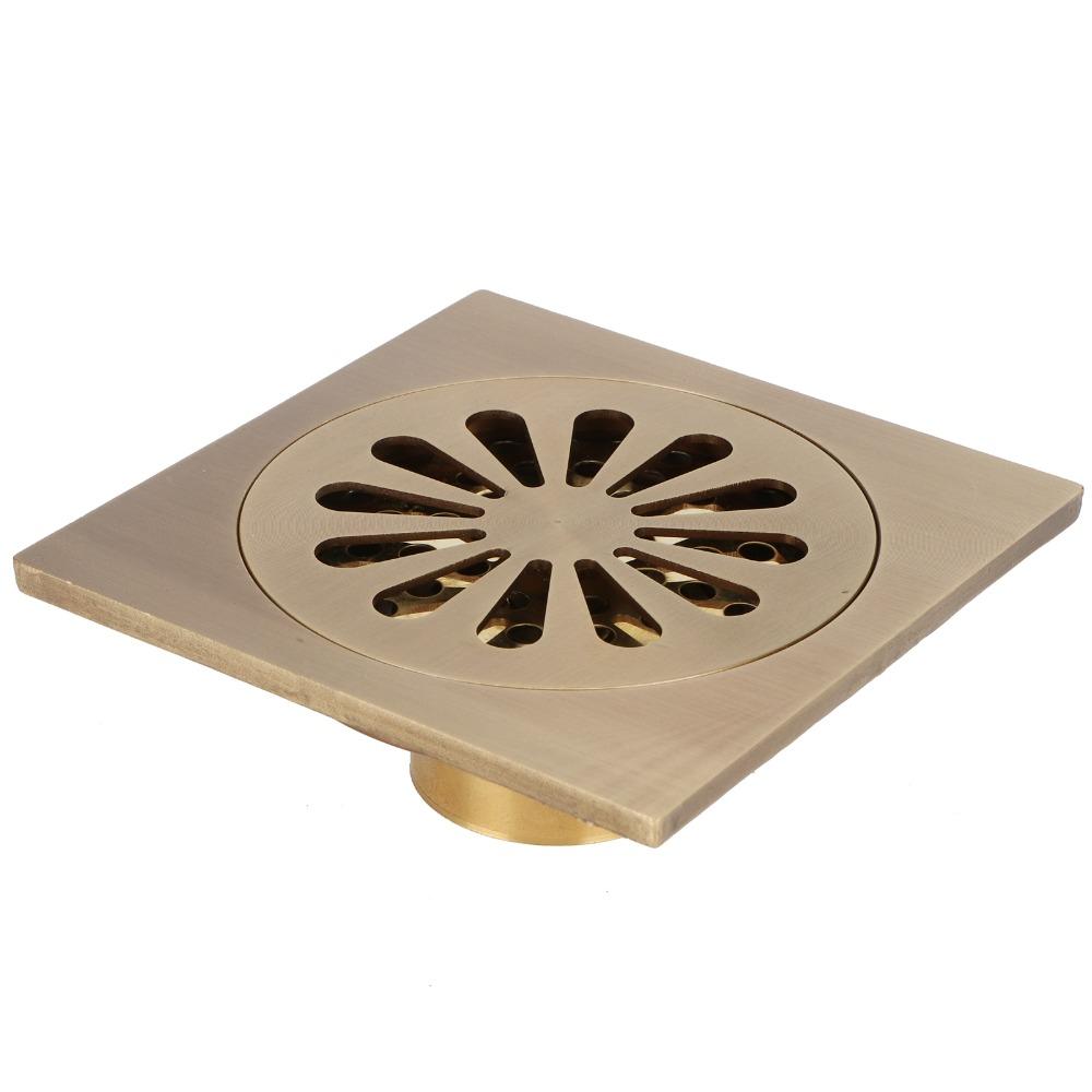 Copper Floor Drain Set Antique Floor Drain Easy Clean Shower Drain Outdoor Shower