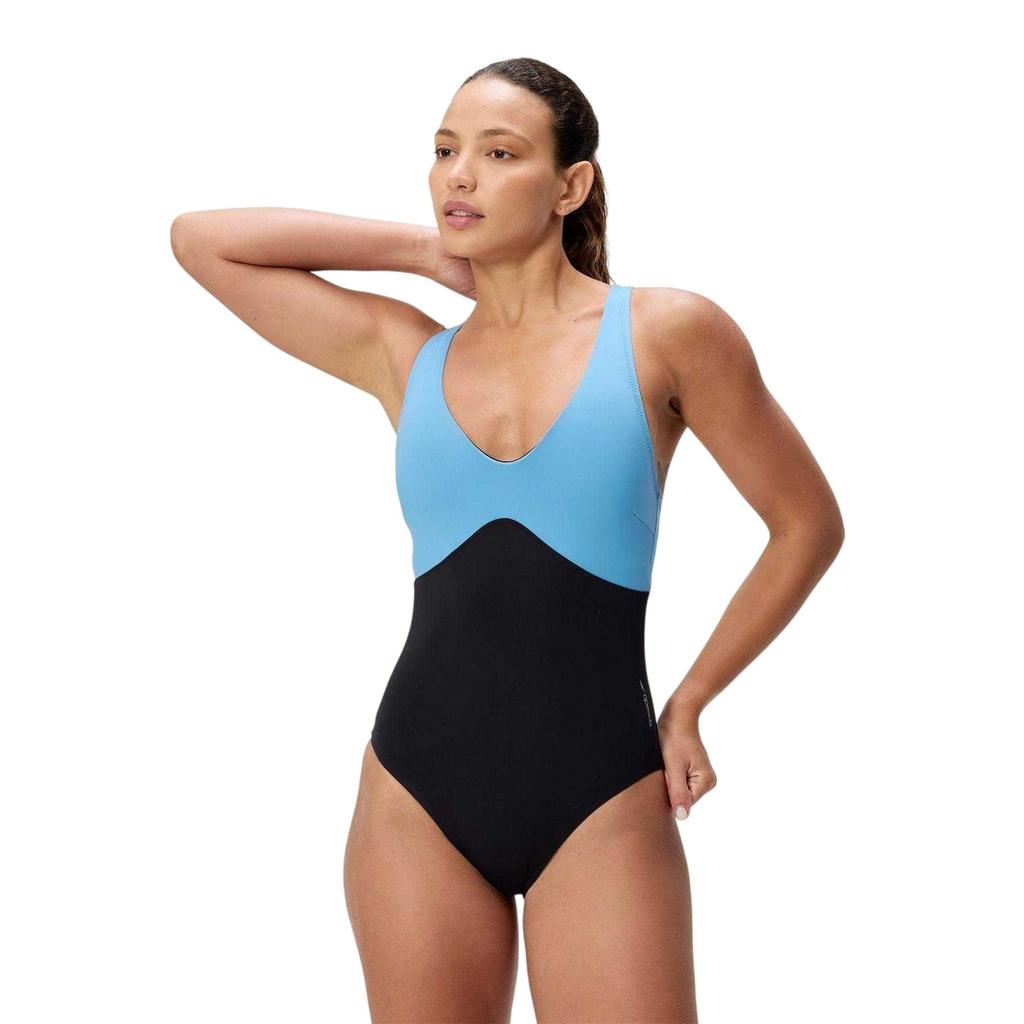 Speedo Womens/Ladies Colour Block One Piece Swimsuit
