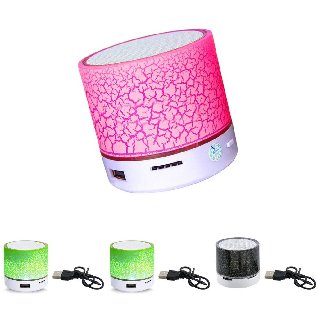 Tragbarer Mini-Bluetooth-Lautsprecher mit LED-Licht, kabelloser Lautsprecher, Geschenk, Auto, Zuhause, Outdoor