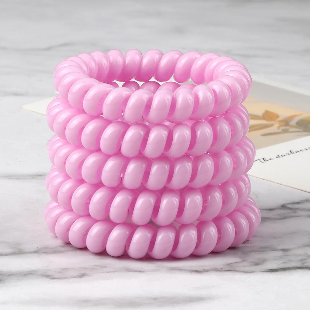 5 buc/set Elastic Culori Bomboane Fir de Telefon Simplu Benzi de Păr pentru Femei Coadă de Păr pentru Copii Fete Scrunchies Bandă de Păr Gumă Cadouri