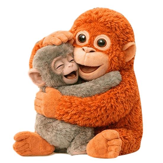Punch Monkey Plush Pendant 2D Flat Texture Decorative Hanging Pendant Bags Backpacks Cars Wallets