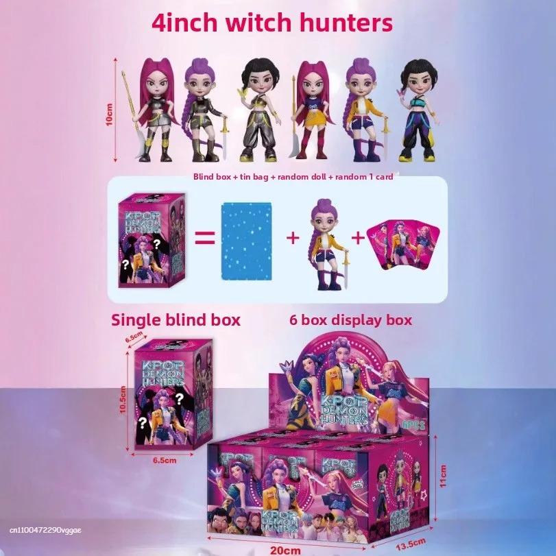 Anime KPop Devil Hunter Blind Box Disassembly Fun Blind Bag Small statue Peripheral model Desktop Blind box decoration gift