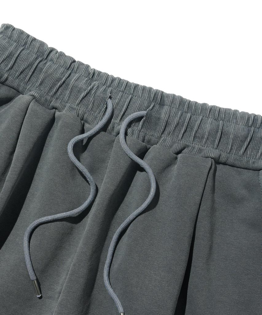 613SEOUL Heritage Pigment Wide Bermuda Pants (Navy)