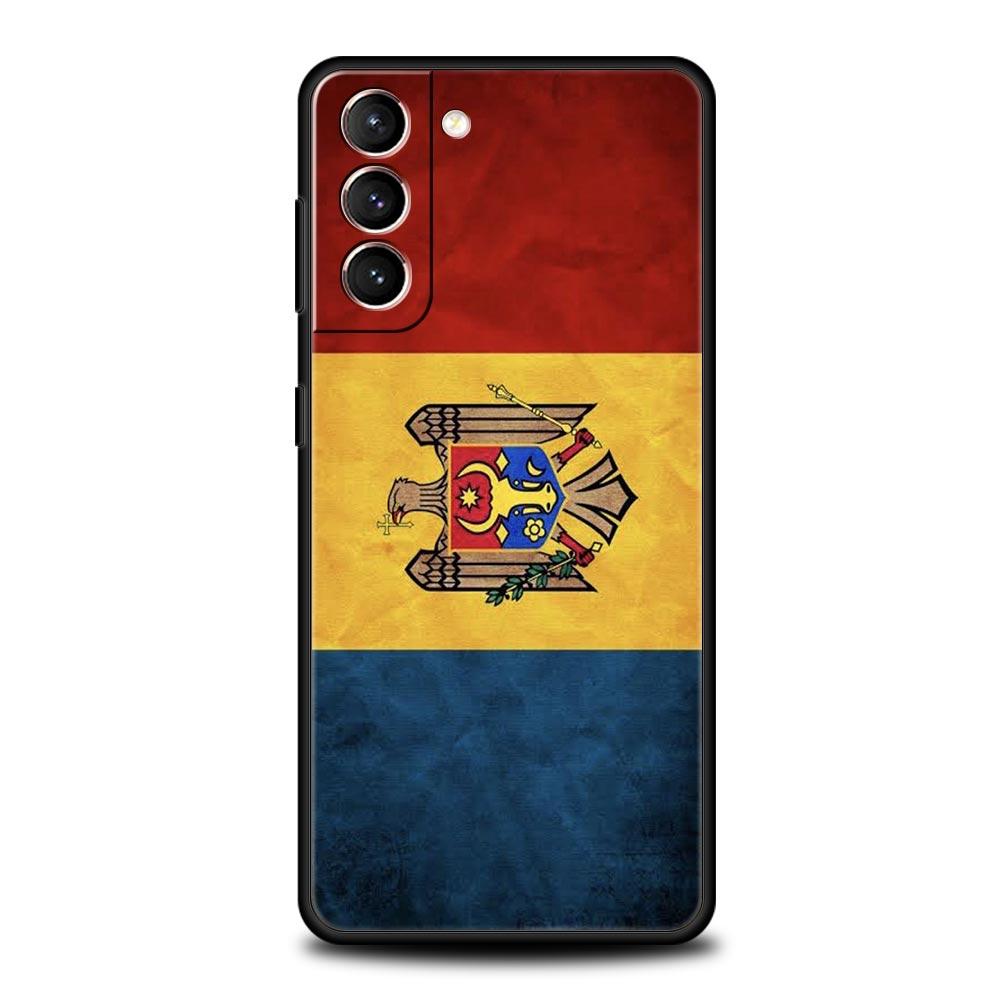 Phone Case For Samsung Galaxy S25 Edge S24 S23 S22 S21 Ultra S20 FE 5G S10 S10E S9 Plus Soft TPU Cover Romania Flag
