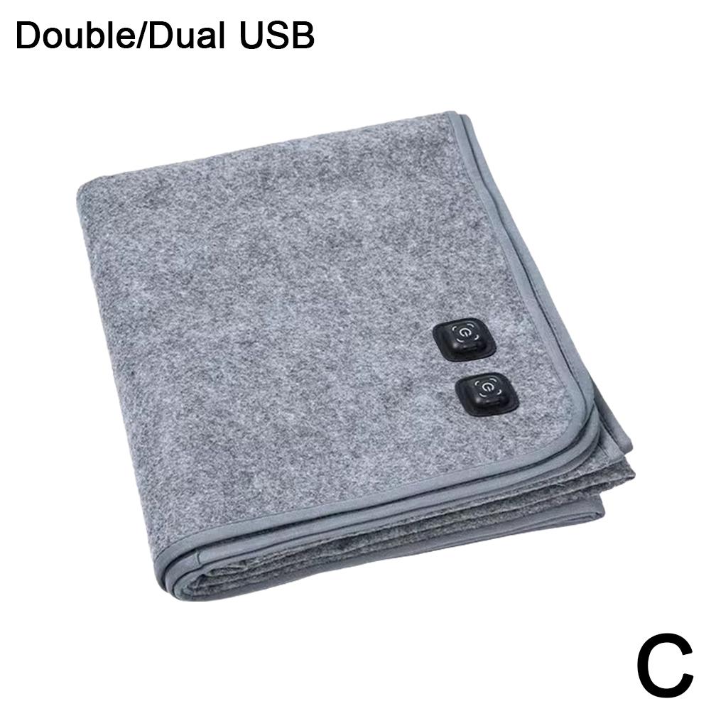 USB Electric Blanket 5V Low Voltage Heating Dormitory Camping Treasure Car Plate Car Charging Sleeping Electric Bag Z9C4