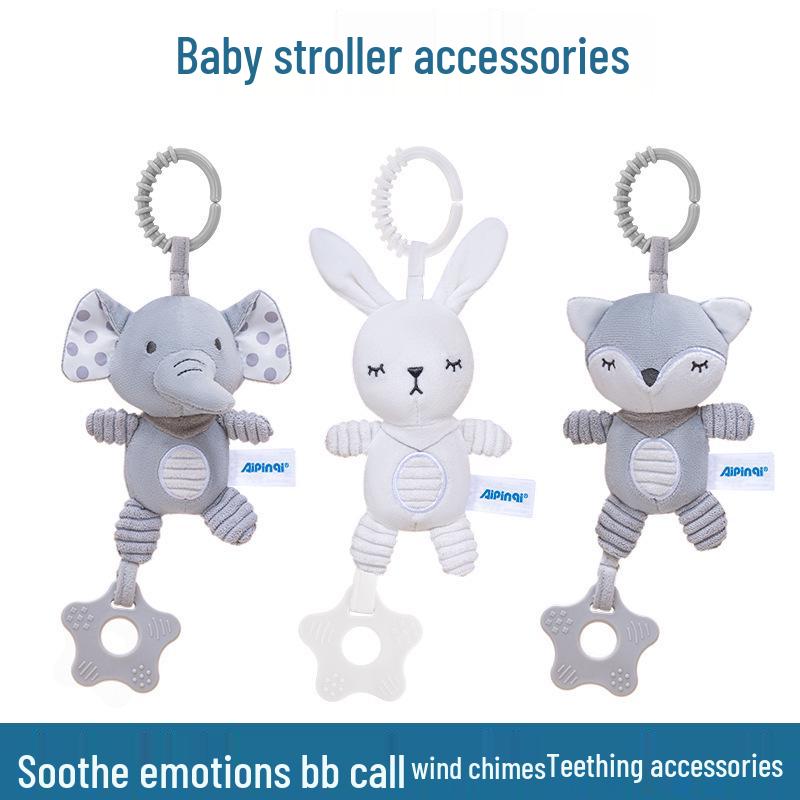 Baby Stroller Wind Chime & Teether: Soothing Music Toy for Newborns 0-1 Year