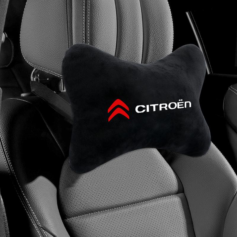 Ganz neu eingetroffen Auto-Nackenkissen beidseitig Baumwollflanell Einzelkopfstütze passend für Citroen C4 C3 C5 C1 C2 Berlingo C-Elysee