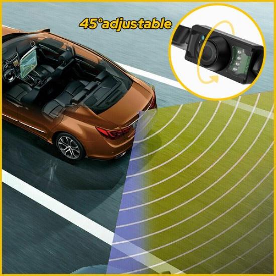 Car Rear View Camera Reverse Backup Camera Night Vision License Plate Waterproof
