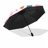 1pc Raindrops Automatic Folding Umbrella - Portable Collapsible, 8-Rib Durable Frame, Perfect for Outdoor Use,  Yy251218085
